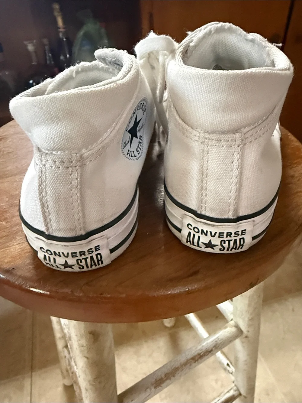 Converse Kids White High-Top Canvas Sneakers